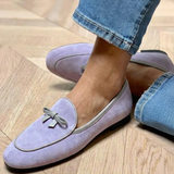 Geneviève - Chaussure Plate Élégante avec Nœud