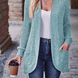 Neva™ - Cardigan en maille côtelée élégant avec manches longues