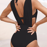 Karina | Maillot de bain sculptant V avec effet ventre plat