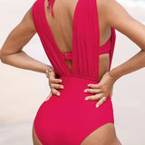 Karina | Maillot de bain sculptant V avec effet ventre plat