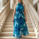 Sylin | Robe Midi à Encolure Halter