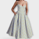 Mélie – Robe d'été légère avec détail corset