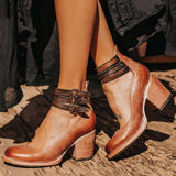 Denise | Escarpins cuir talon bloc à brides