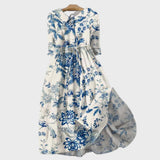 Robe en porcelaine de fleurs