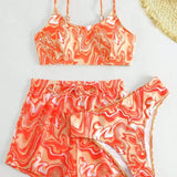 Marilyn | Ensemble de Maillot de Bain de 3 Pièces pour Femmes