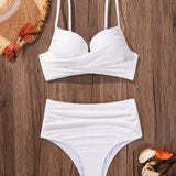Sandra | Haut Croisé à Fort Maintien, Bikini Taille Haute