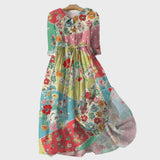 Robe patchwork colorée