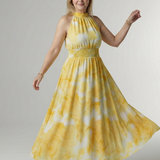 Sylin | Robe Midi à Encolure Halter