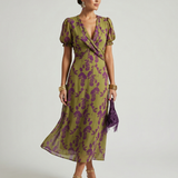 Virel | Robe midi à fleurs décontractée