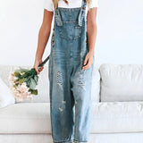 Thessa™ - Salopette en denim délavé