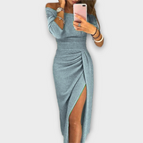 Lena - Robe Élégante Off-Shoulder