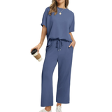 Eliza™ - Ensemble Décontracté Top et Pantalon