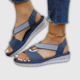 Luna | Sandales en cuir avec anneau décoratif