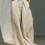 Ensemble Blouse Sans Manches et Pantalon Ample pour Femmes