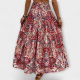 Jupe fluide avec motif