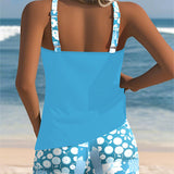 Suzan - Haut de Maillot de Bain avec Ensemble Boxer Imprimé