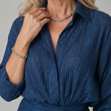 Mirque | Robe maxi à manches longues et devant croisé