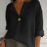 Angela™ | Blouse V-Décolleté Légère