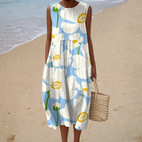 Robe d’Été Confortable Sans Manches