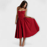 Rosalie - Robe corset sans manches raffinée