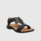 Lara | Sandales en cuir avec fermeture réglable et semelle anatomique