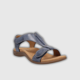 Lara | Sandales en cuir avec fermeture réglable et semelle anatomique