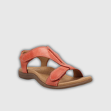 Lara | Sandales en cuir avec fermeture réglable et semelle anatomique