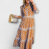 Juliette - Robe midi avec motif de chaînes