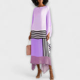 Elenora - Kaftan géométrique à coupe locker