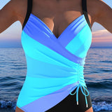 Zaya | Maillot de bain enveloppant luxueux avec imprimé coloré