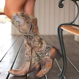 Monroe | Bottes Western à hauteur de genou pour femmes