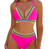 Stephanie | Ensemble de bikini ajusté avec détails contrastés