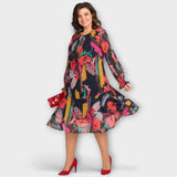 Caroline - Robe élégante grande taille pour un confort ultime