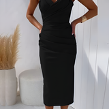 Mélina | Elegant Strapless Summer Dress with Chic Open Back