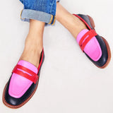 Lunessa - Mocassins avec accent coloré