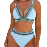 Stephanie | Ensemble de bikini ajusté avec détails contrastés