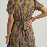 Virel | Robe midi à fleurs décontractée