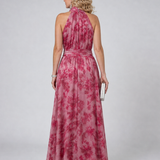 Avien | Robe Midi à Encolure Halter Douce
