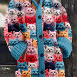 Isabella - Gilet pour chats tricoté coloré