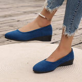 Éliane - Ballerines confortables à talon compensé