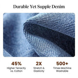 Jeans larges à taille haute rétro pour femmes