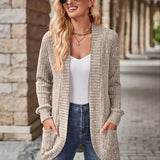 Neva™ - Cardigan en maille côtelée élégant avec manches longues
