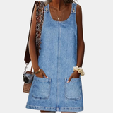 Anne | Robe en jean sans manches