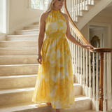 Sylin | Robe Midi à Encolure Halter