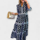 Juliette - Robe midi avec motif de chaînes
