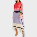 Elenora - Kaftan géométrique à coupe locker