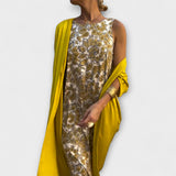 Charlotte - Robe élégante avec cardigan assorti