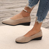 Éliane - Ballerines confortables à talon compensé