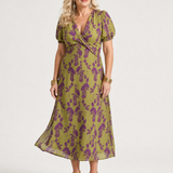 Virel | Robe midi à fleurs décontractée