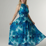 Sylin | Robe Midi à Encolure Halter